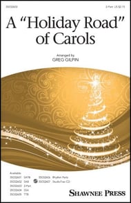 A Holiday Road of Carols Two-Part choral sheet music cover Thumbnail